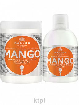 KALLOS KJMN szampon regenerujący mango + maska do włosów 1000 ml