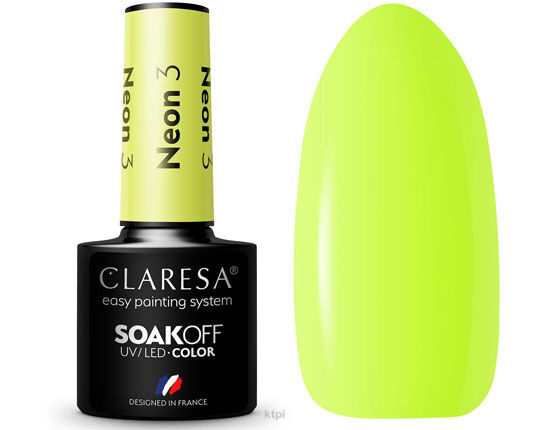 Claresa Lakier Hybrydowy 3 Neon 5 ml