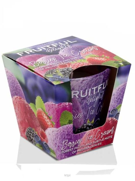 Bartek Candles Berries Ice Cream Świeca Zapachowa 115 g