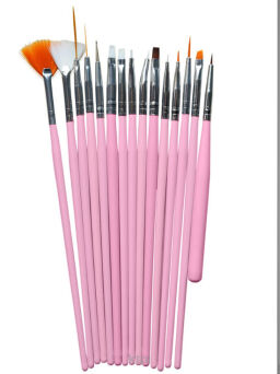 Sunone pędzelki do stylizacji manicure róż 15szt