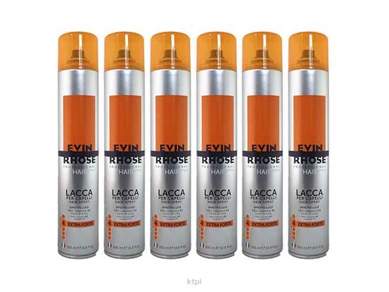Evin Rhose Zestaw 6 Lakierów Extra Strong Hold 500 ml