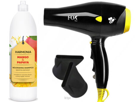 Fox Bee Suszarka do włosów +Szampon Harmonia Mango