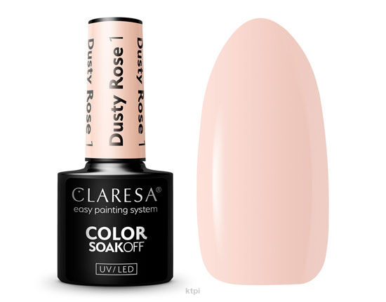 Claresa Lakier Hybrydowy 1 Dusty Rose 5 ml