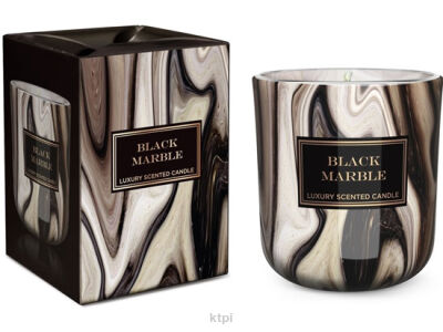 Bartek Candles Świeczka Marble Black 150g