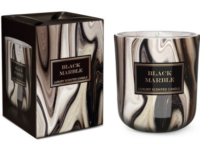 Bartek Candles Świeczka Marble Black 150g