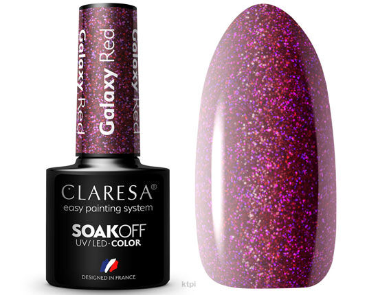Claresa Lakier Hybrydowy Galaxy Red 5 ml