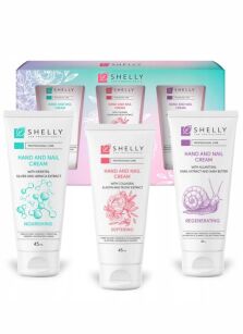 Shelly Hand Cream Set Zestaw Kremów do Rąk Regenerująco-Odżywczy 3x45 ml