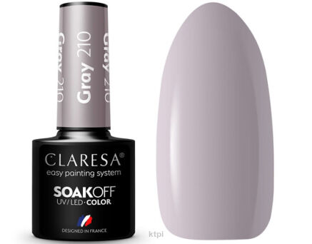 Claresa Lakier Hybrydowy 210 Gray 5 ml
