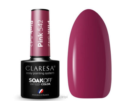 Claresa Lakier Hybrydowy 542 Pink 5 ml