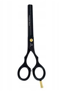 TOPHILL Degażówki fryzjerskie PRESTYLE BLACK 5,5" TH-4012