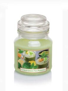Bartek Świeczka Green Tea Pudding With Citrus 130g