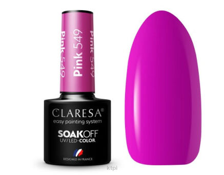 Claresa Lakier Hybrydowy 549 Pink 5 ml