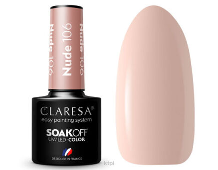 Claresa Lakier Hybrydowy 106 Nude 5 ml