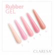 Claresa Rubber Gel Żel budujący do przedłużania 6 średni ciepły róż beżowy - 2