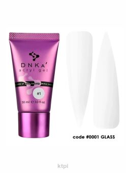 DNKA żel akrylowy  kolor 0001 glass w tubce 30 g