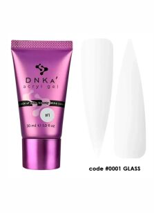 DNKA żel akrylowy  kolor 0001 glass w tubce 30 g