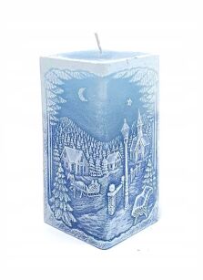 Bartek Candles Świeca Zimowy Krajobraz z diodą
