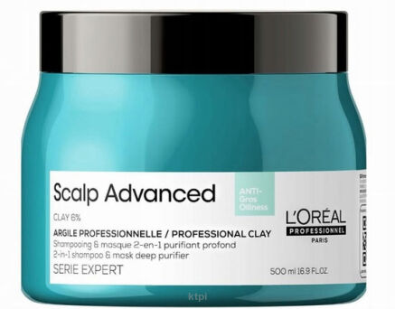 Loreal Expert Scalp Glinka oczyszczająca 2w1 500ml