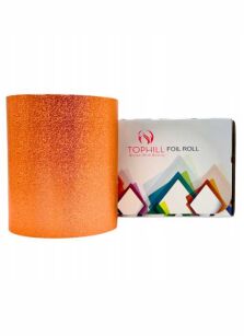 TOPHILL Folia fryzjerska ryflowana w rolce 127mm x 100m ROSE GOLD