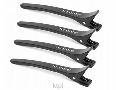 Fox klipsy fryzjerskie Hair Academy 4 szt czarne