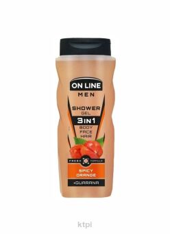 ON LINE Men żel pod prysznic 3 w 1 Spicy Orange 410 ml