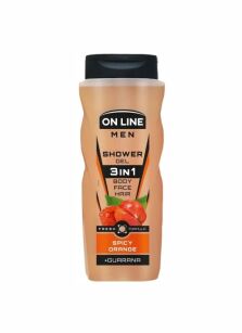 ON LINE Men żel pod prysznic 3 w 1 Spicy Orange 410 ml