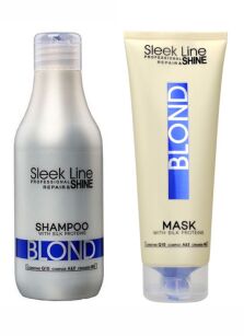Stapiz Sleek Line Blond zestaw szampon maska 300