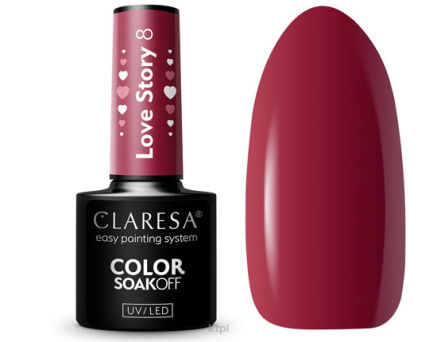 Claresa Lakier Hybrydowy 8 Love Story 5 ml