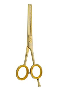 TOPHILL Degażówki fryzjerskie PASTEL GOLD 5,5" TH-4015
