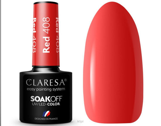 Claresa Lakier Hybrydowy 408 Red 5 ml