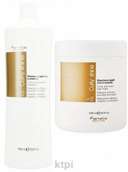 Fanola Curly Shine Szampon 1000 maska 1000 kręcone