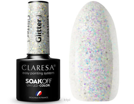 Claresa Lakier Hybrydowy 1 Glitter 5 ml
