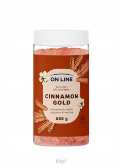 ON LINE Sól do kąpieli Cinnamon Gold 800 g