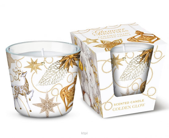 Bartek Candles Christmas Golden Glow Świeca Zapachowa 115 g