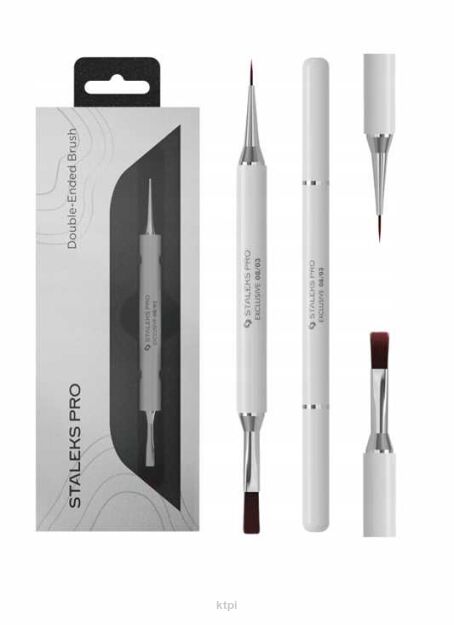 STALEKS Exclusive NBX-08/03 Pędzelek Dwustronny Do Żelu 10 mm i Liner 10 mm