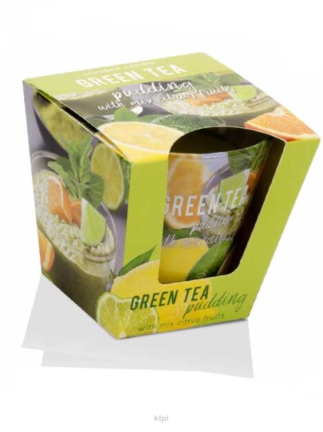 Bartek Candles  Green Tea Pudding With Citrus Świeca Zapachowa 115 g