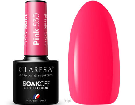 Claresa Lakier Hybrydowy 530 Pink 5 ml