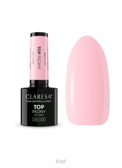 Claresa Top No Wipe Peony 5ml pudroworóżowy top hybrydowy