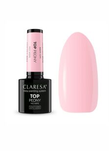 Claresa Top No Wipe Peony 5ml pudroworóżowy top hybrydowy