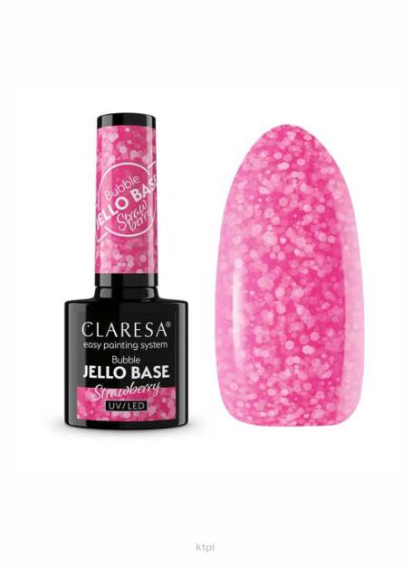 Claresa Rainbow Jello baza hybrydowa Bubble Strawberry  5 g