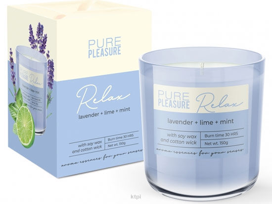 Bartek Candles Pure Pleasure Relax Świeca Sojowa 150 g