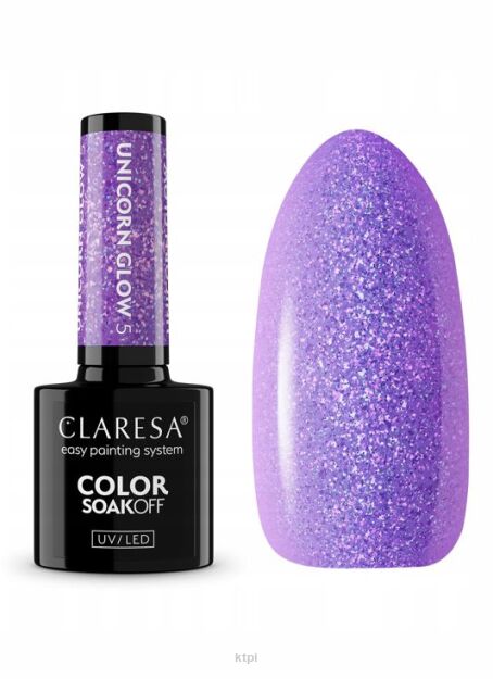 Claresa lakier hybrydowy półtransparentny Unicorn Glow kolor 5 5 g