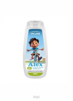 ON LINE KIDS Alex Żel do kąpieli 3w1 - Apple 400 ml