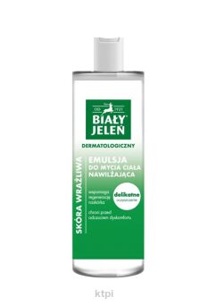 BIAŁY JELEŃ emulsja do mycia ciała dermatologiczny nawilżający 400 ml