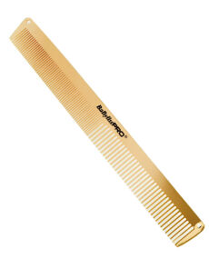 Babyliss Pro Metalowy Złoty Grzebień Fryzjerski Cienki M3842E 19 cm