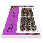 Clavier Kępki Rzęs Vshape Xtreme Mix 10/12/14mm Brown Brązowe