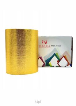 TOPHILL Folia fryzjerska ryflowana w rolce 127mm x 100m GOLD