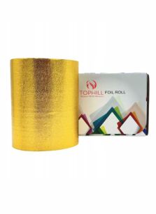 TOPHILL Folia fryzjerska ryflowana w rolce 127mm x 100m GOLD
