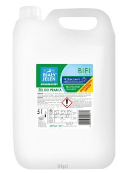 Biały Jeleń Żel do prania Biel do jasnych i białych tkanin 5000 ml