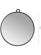 Lussoni Lustro fryzjerskie okrągłe z uchwytem 29cm - 3